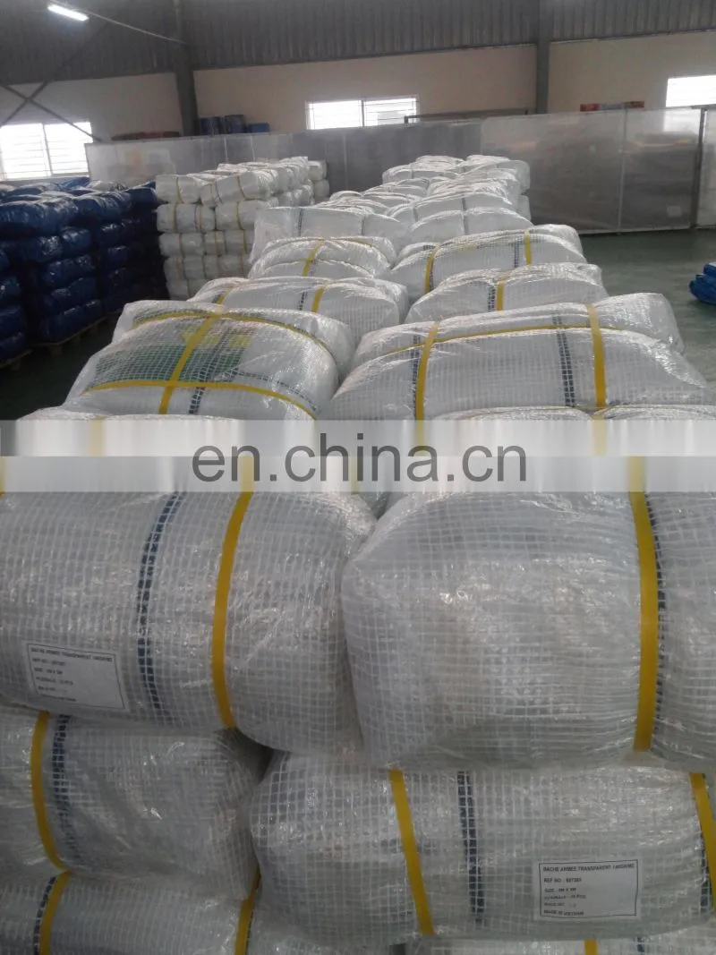 Leno Transparent Tarpaulin 150GSM with Logo Printing