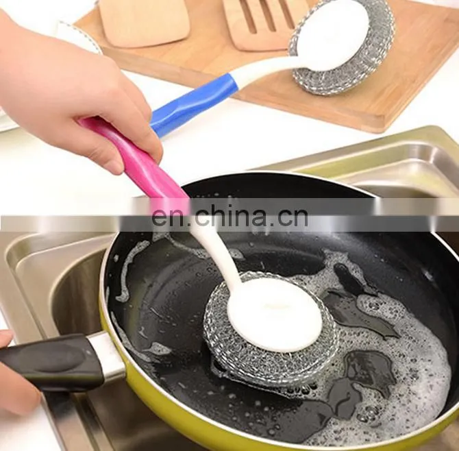 Sponge dish cleaning ball stainless steel wire washing scourer for making machine