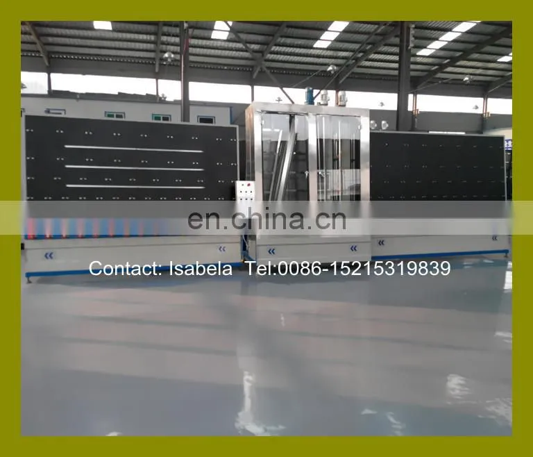 Automatic horizontal cleaning glass machine for double glazed insulating glass washing