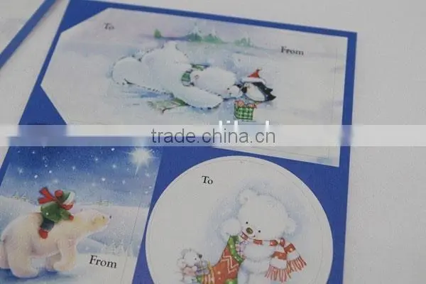 Christmas Gift Tags Foil Sticker Festive Gift Tags