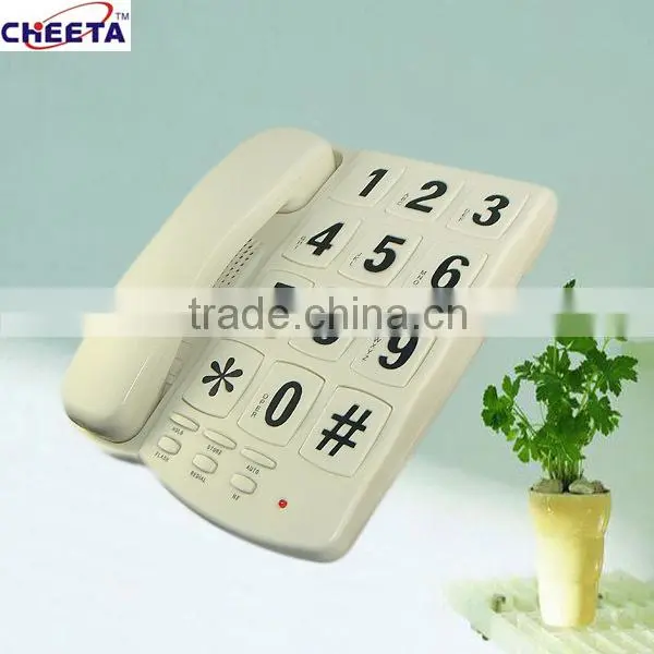 Corded analog big button telephone model