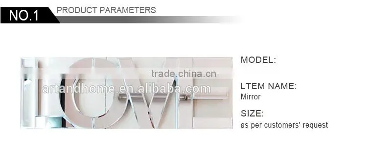 2015 new style love shape glass for home decoration