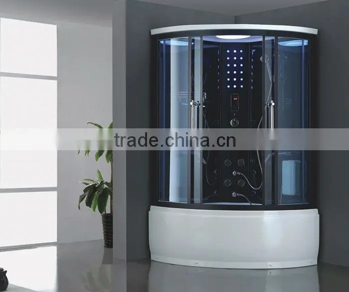 Luxury Design Corner Freestanding Rectangle Acrylic Steam Shower Room