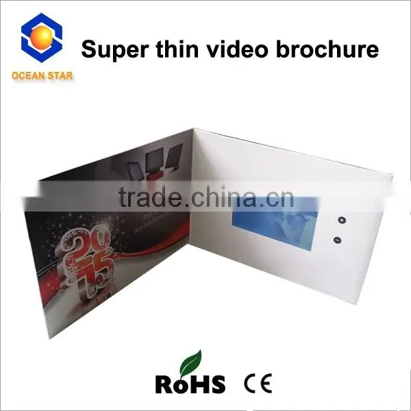 2016 popular 2.4-10.1" lcd video greeting card video in print module
