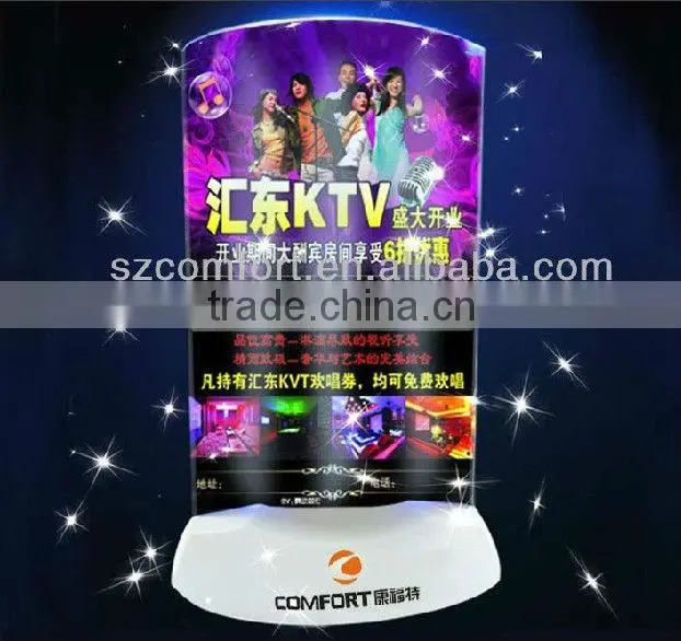 Most popula bar led menu card holder
