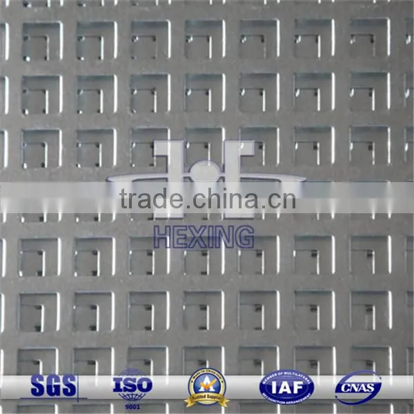 Galvanized Square Hole Perforated Metal Mesh Decoration Mesh