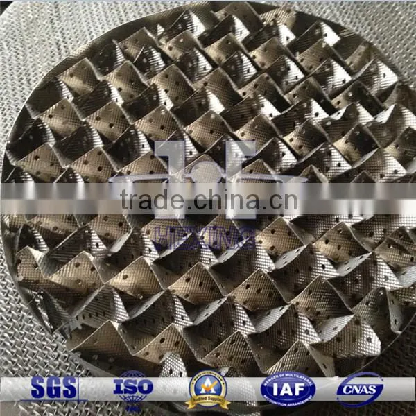 Stainless Steel Mesh Structured Tower Packing for fractional distillation