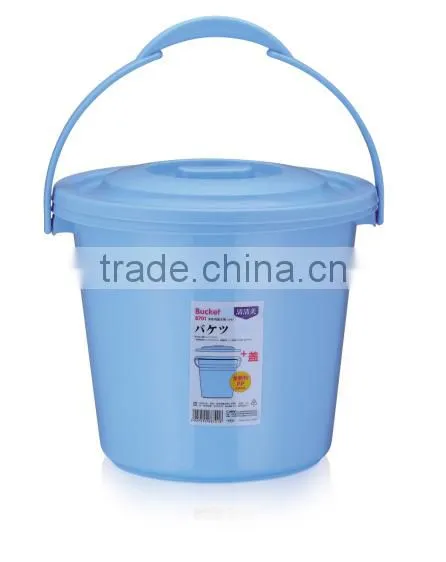 Callia plastic bucket with lid and handle colorful