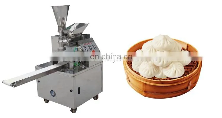 Vegetable and meat baozi making machine / rsteamed bun maker chinese meat dumpling machine