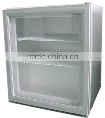 70L counter top freezer mini freezer glass door