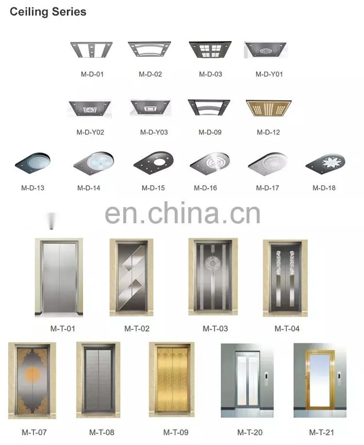 Elevator Safety Lift Panoramic Glass Large Capacity Titanium Stainless Steel Passenger Elevator Best Choice Residential Home