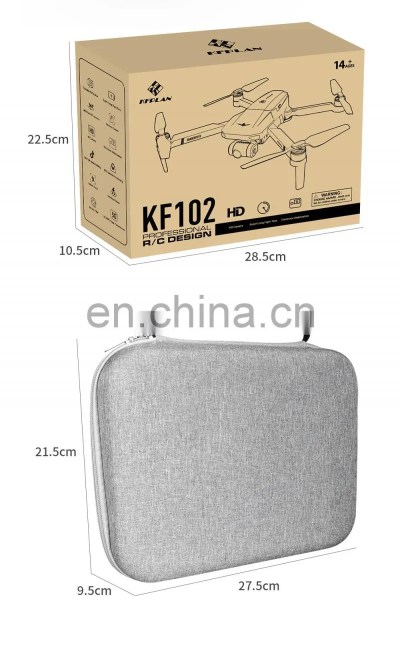 Hot Sale Dron Gps Wifi Drone Dual Optical Flow Rc Yuntai Aerial Photography Kf102 With 4k Camera For Video Recording