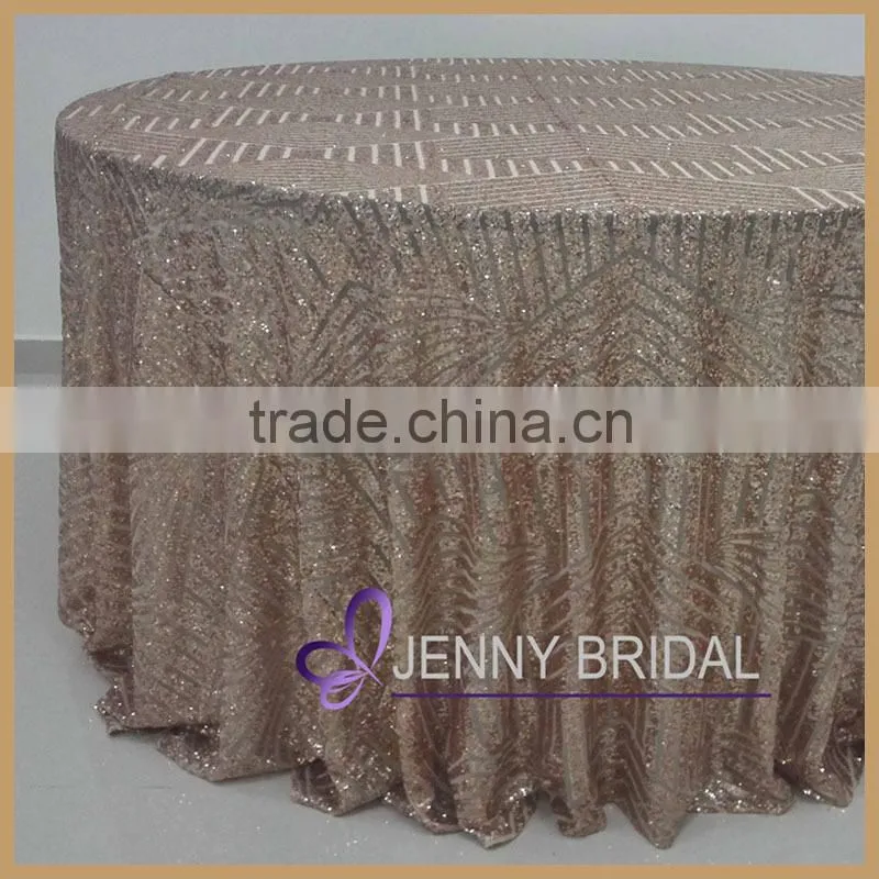 SQN64#17 blush pink wedding sequin table linens