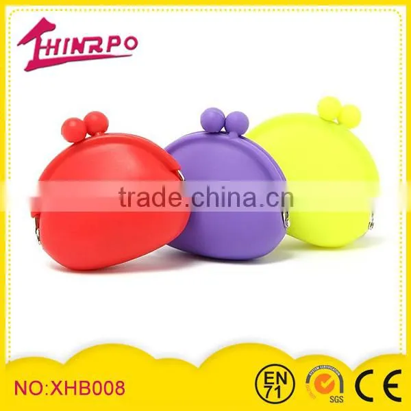 cheap Silicone coin purse with different colors