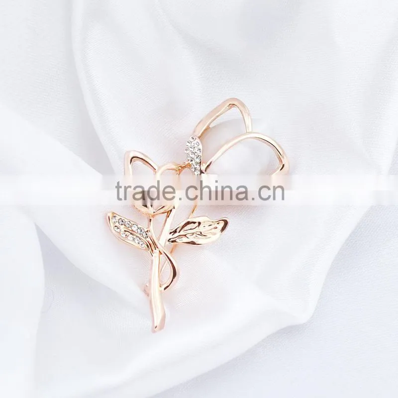 2015 Latest Trendy Design diamond wedding chair brooch rhinestone ribbon buckle