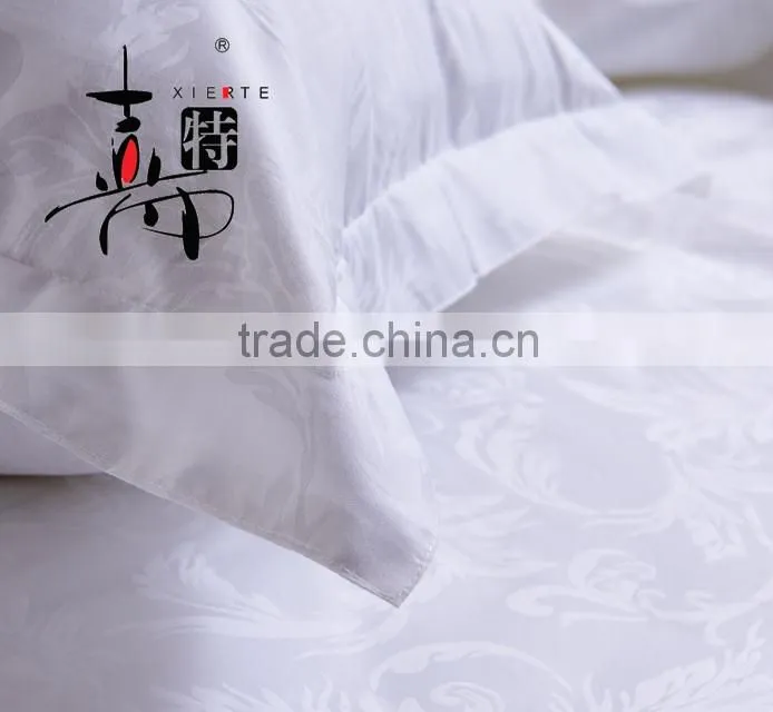 Star Hotel Used Good Quality Cotton Jacquard Fabric Wholesale White Pillowcase