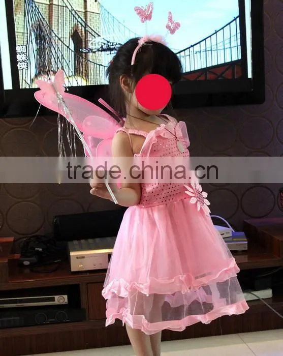 New design small girl kids latin dance shirt for cosplay party