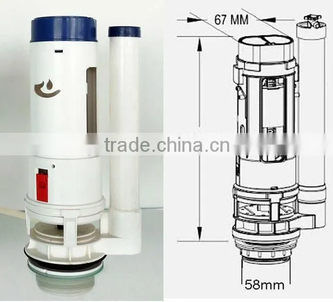 Popular ceramics toilet cistern flush mechanism