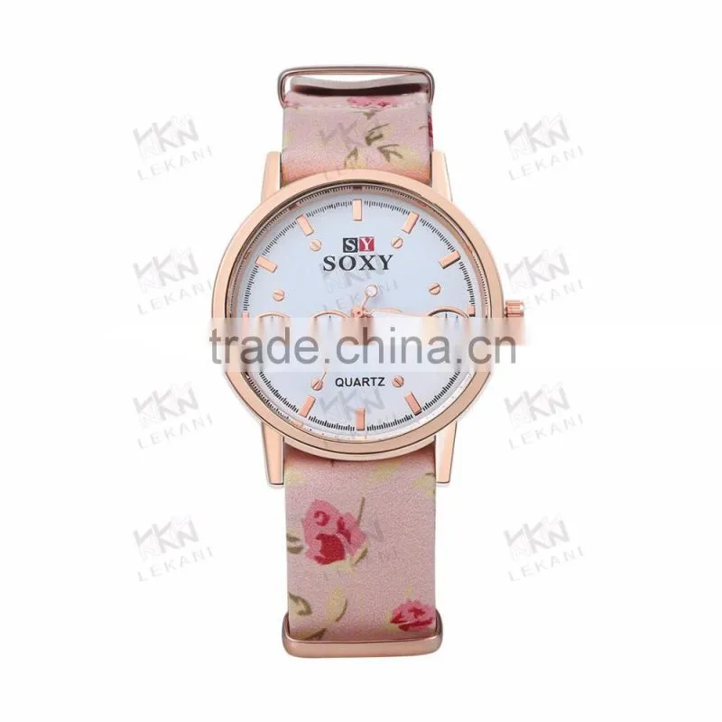 Hot sale high quality brand watches with leather watch strap, branded watches for boys