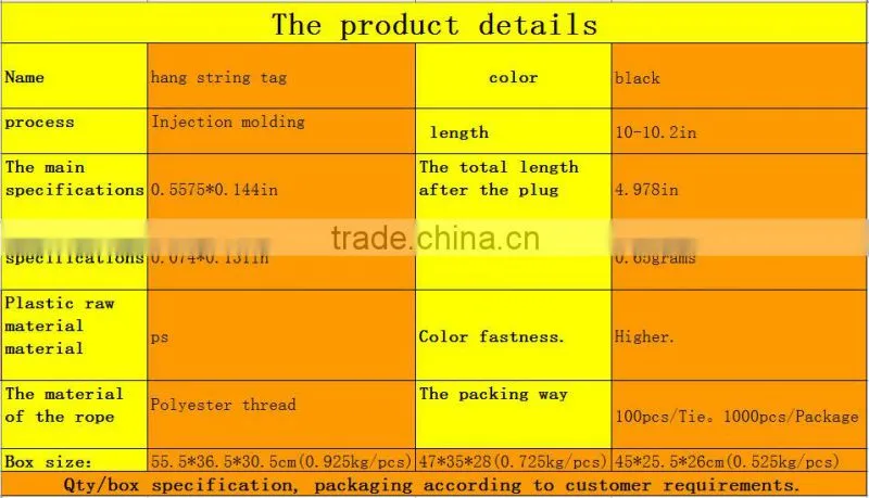 quality string seal tag, hang tag string, garment plastic seal tag black seal tag custom bucket hat with string