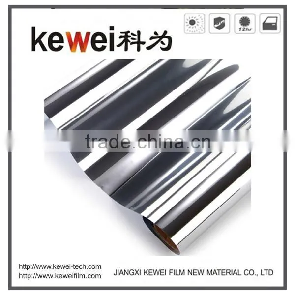 High heat resistant Double-side silver building window film covering with high UV protection