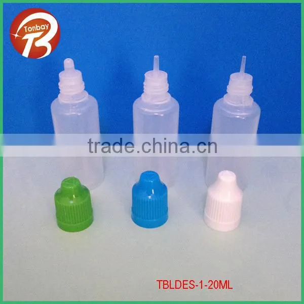 15ml LDPE plastic bottles with drip tips & childsafety caps