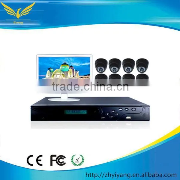 cheap cctv camera kit! 8CH 960H H.264 DVR IR waterproof bullet Camera 800TVL
