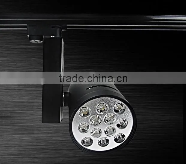 Die casting aluminum led track rail light 12w 18w led light track