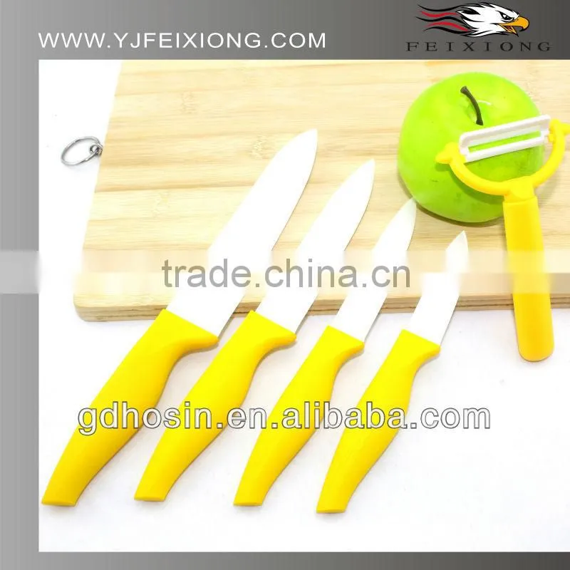3" colorful handle ceramic knife with window box