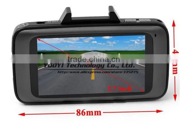 1080P WDR Car DVR with Car license plate record function
