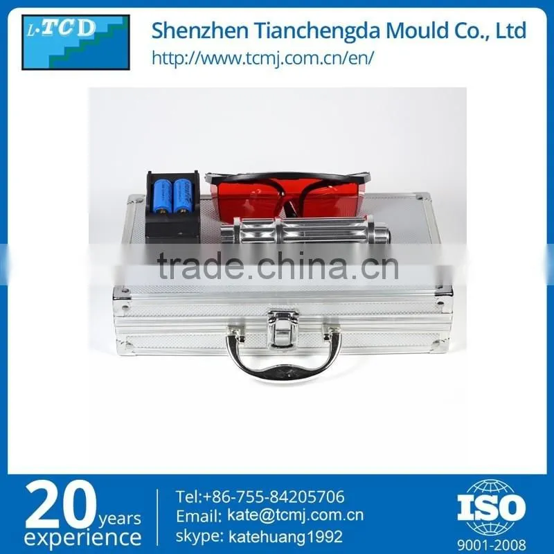 Wholesale silver color burning laser pointer blue 2000mw linterna laser