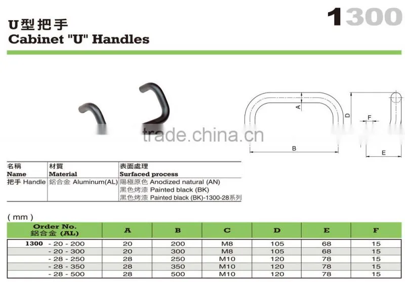 For Center Lathe and Metal Lathe Anodized Aluminum Cabinet Handle