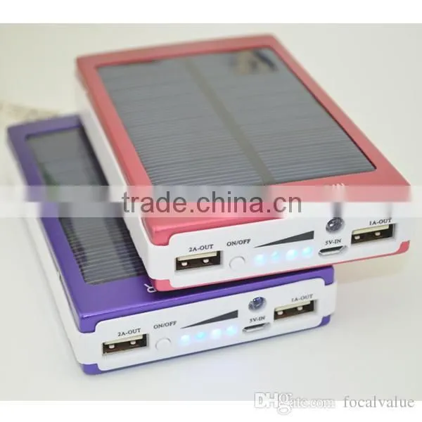 Dual USB 30000mAh Solar Battery Chargers High Capacity Double USB Solar Energy Panel Power Bank for Mobile Phone Tablet Laptop