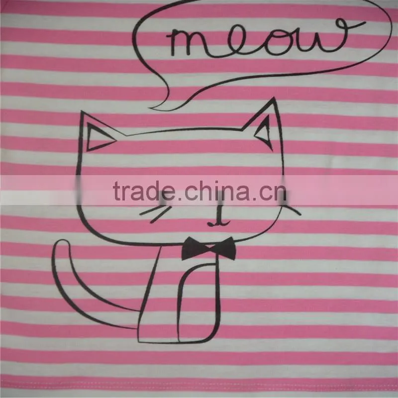 cotton net plain cat baby girl tshirt