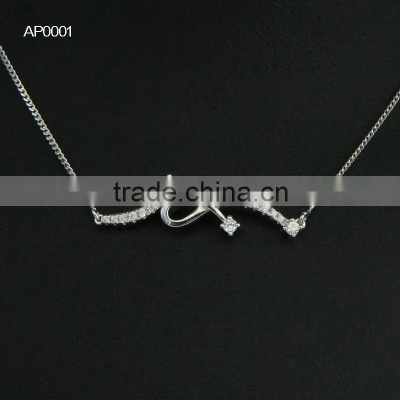 Yujinfu Fashion Jewelry Necklace pendant 2016 Jewelry Charm with micro pave zircon