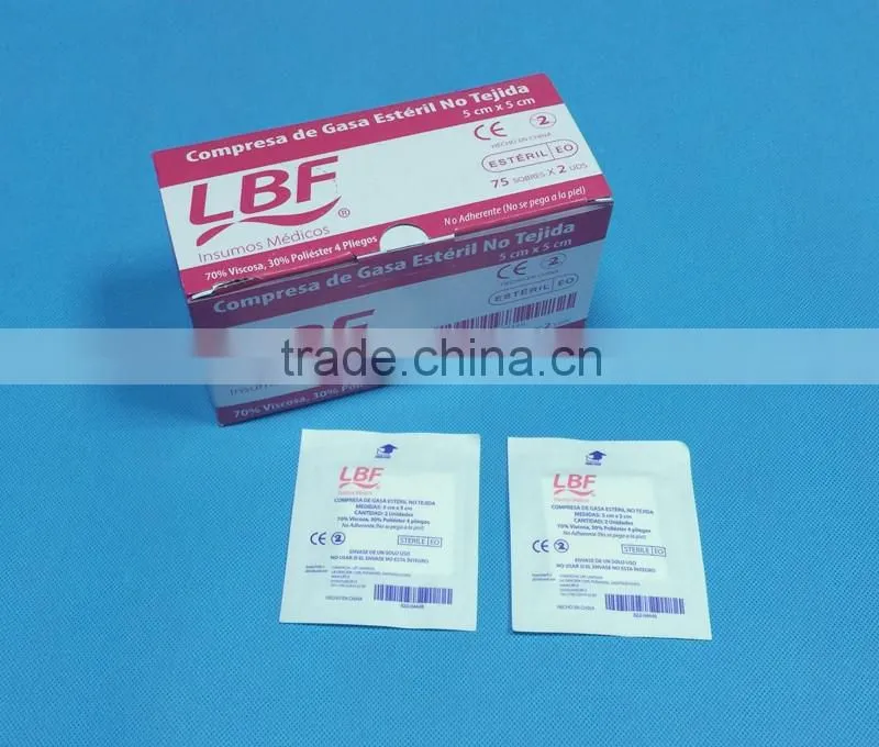 Non-Woven Dressing Pad, Low allergy adhesive