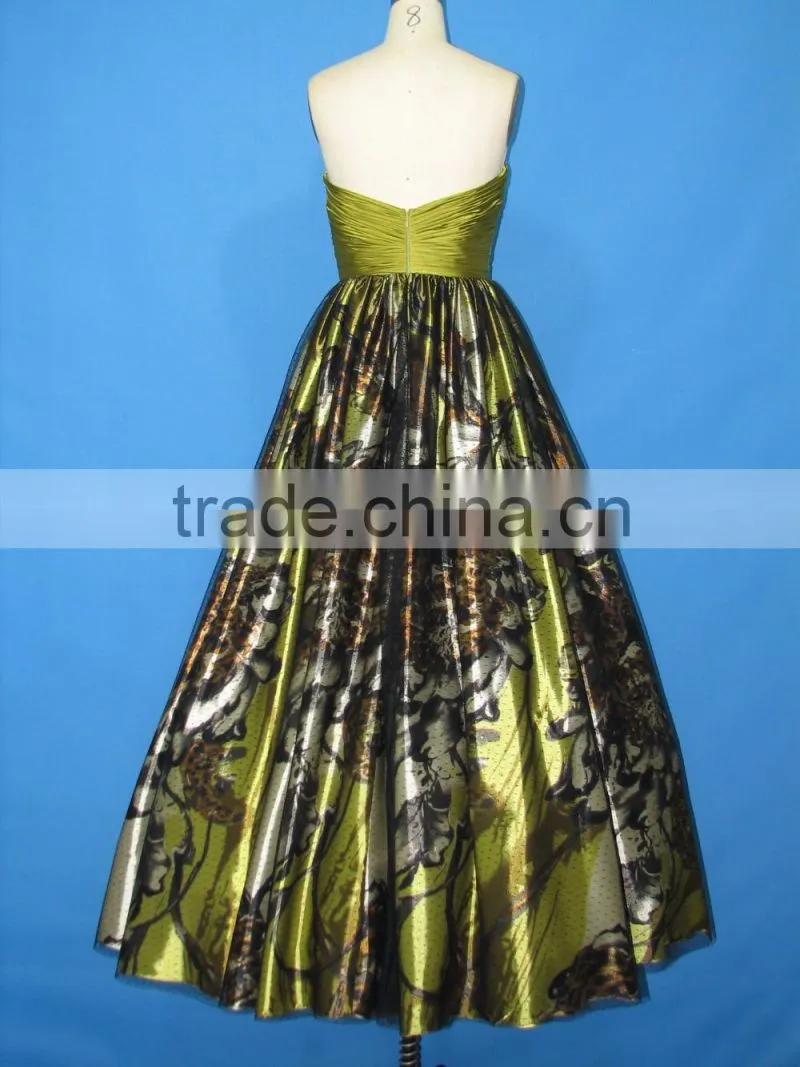 Formal Ball Gown Strapless Emerald Green Princess Wholesale Evening Dress in China
