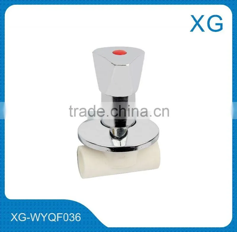 DN20 ball valve/PPR dark valve/traingle compact ball dark valve/ppr stop cock valve