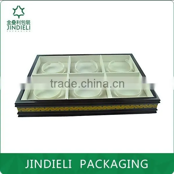 fashion wooden ring tray jewelry display case