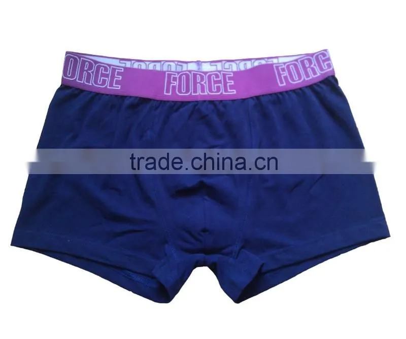 Men's basic cotton spandex underwear boxer Man daily underwear