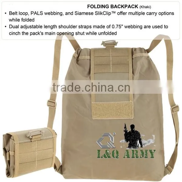 Top selling popular military folding backpack