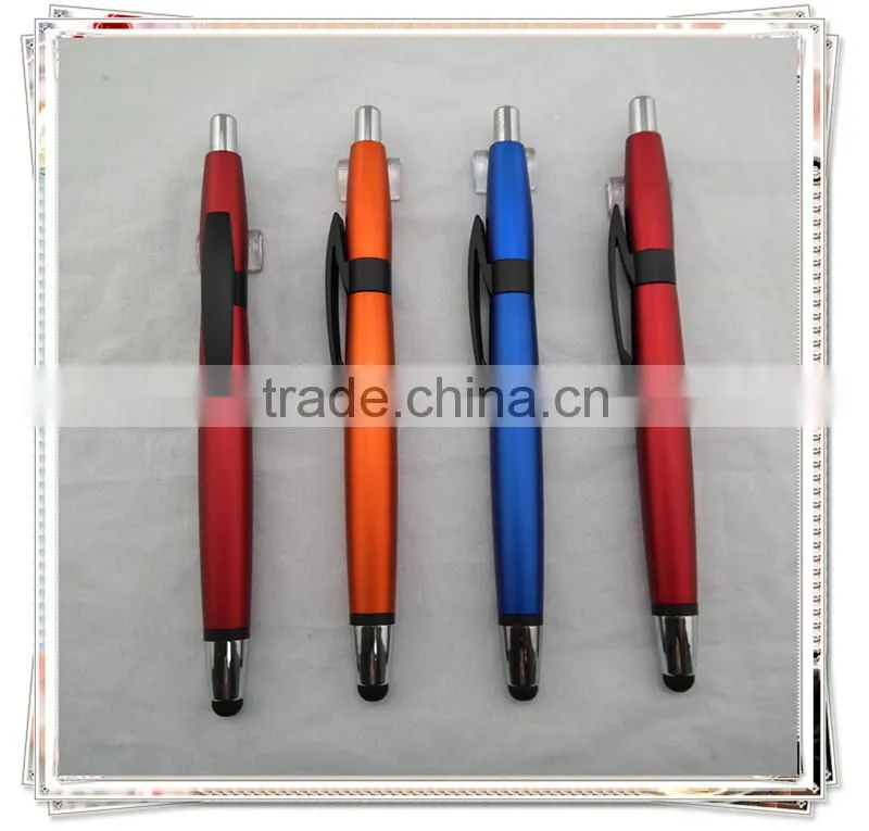 TP-64 2015 fashionable stylus touch pen for galaxy s4 ,plastic ball pen for school use