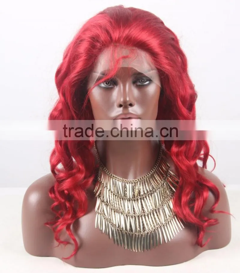 Alibaba Express Top Sale for fully hand tied Human hair Wig with full lace base in hair color #36