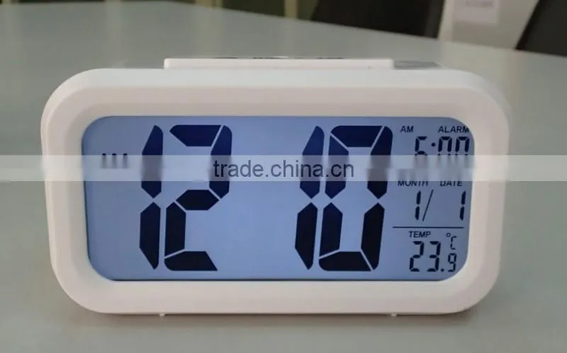 digital intelligent clock, LCD clever clock, digital smart light clock