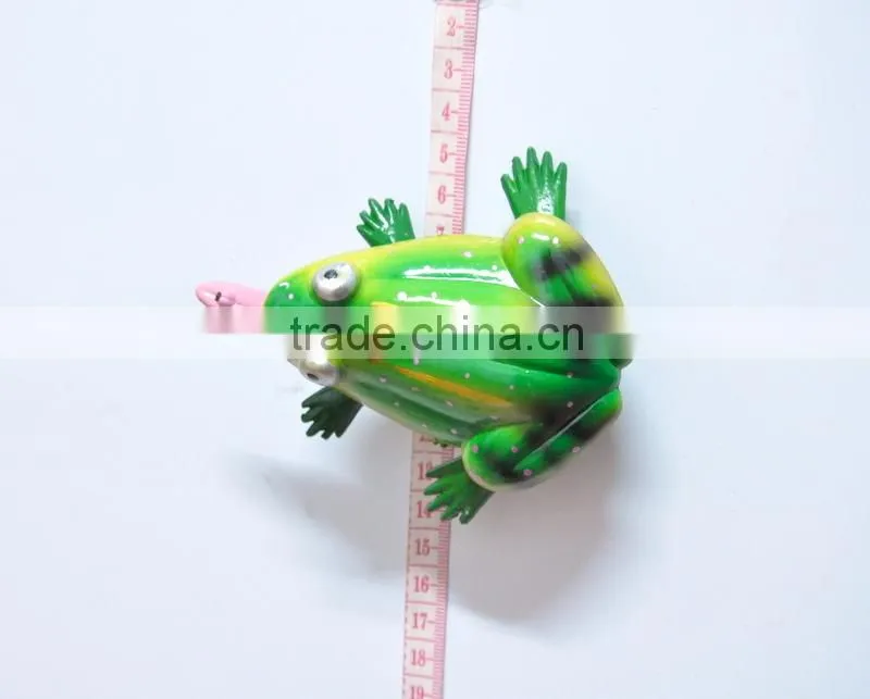 4 inch Plastic Frog Souvenir Fridge Magnet, Permanent Magnet, Magnete di Plastica Rana,Piquet de Jardin
