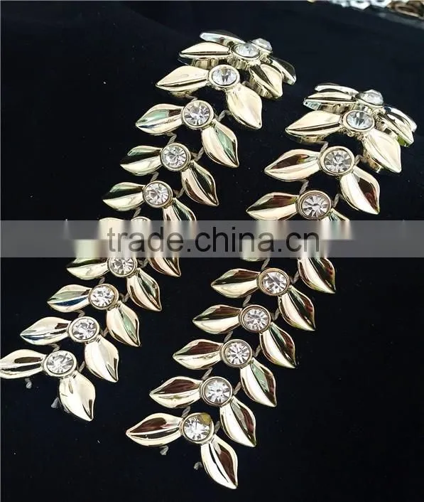 Beautiful rhinestone plastic trimming,clothes accessory,lace trimming