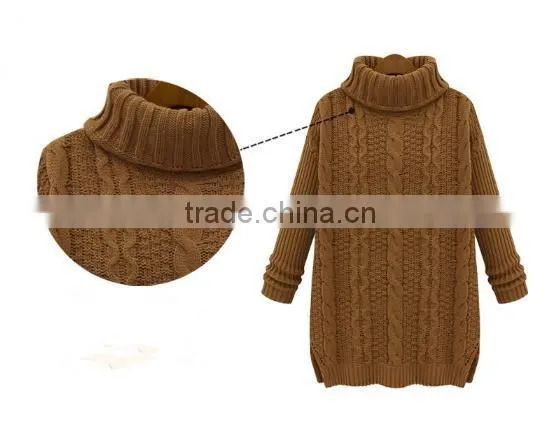 2014 Winter newest women's Cable- Knit Sweater
