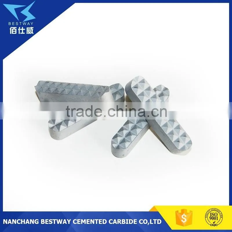Tungsten carbide gripper jaw insert