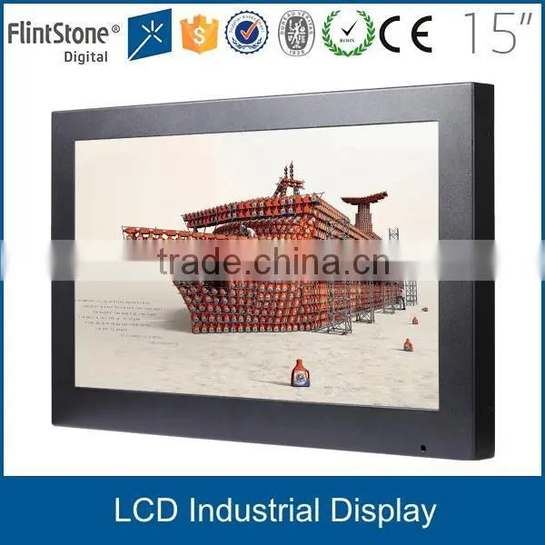Flintstone 15 inch 2015 Newest DVI+HDMI+DP+VGA+AV input LED TV monitor