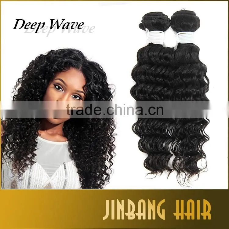 Hot selling Top 7A Unprocessed Brazilian Deep Wave Brazilian Virgin Hair Deep Wave 100% Human Hair Extension Bundles